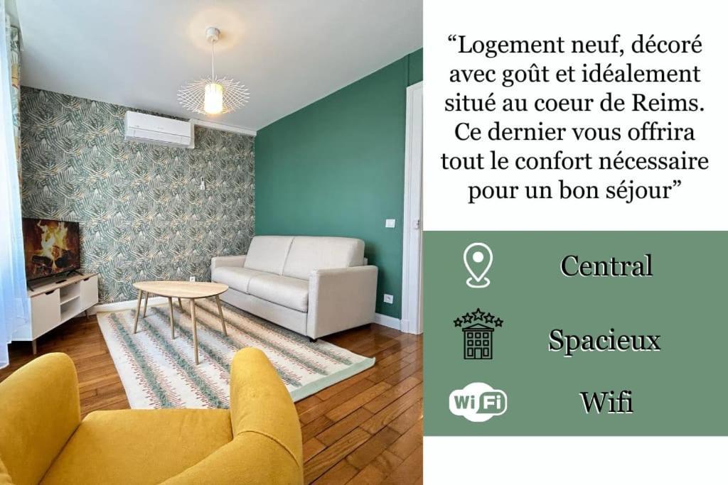 Forum Flower Spacieux T2 Au Coeur De La Ville Reims Eksteriør billede